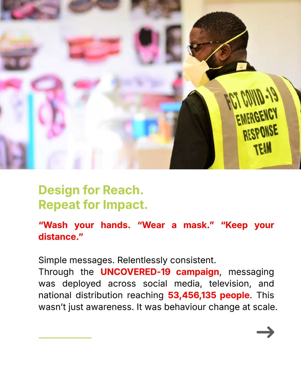 StateCraftInc's tweet photo. A pandemic response is only as strong as how well people understand it.

Through the UNCOVERED-19 campaign, we helped deliver communication that reached 53M+ people, mobilised 26 cultural voices, and turned public health guidance into action across Nigeria. https://t.co/VjxCcwyb02