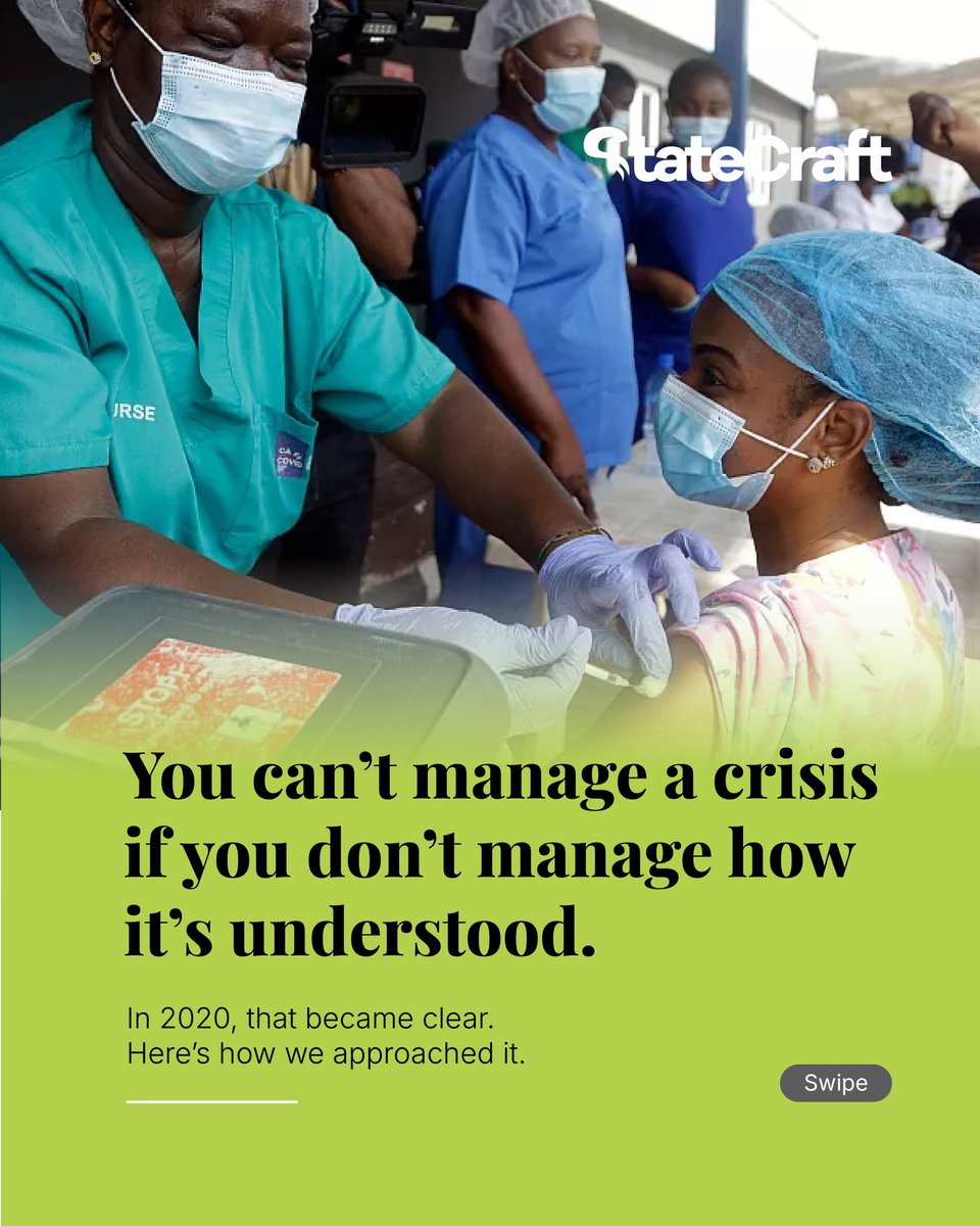 StateCraftInc's tweet photo. A pandemic response is only as strong as how well people understand it.

Through the UNCOVERED-19 campaign, we helped deliver communication that reached 53M+ people, mobilised 26 cultural voices, and turned public health guidance into action across Nigeria. https://t.co/VjxCcwyb02