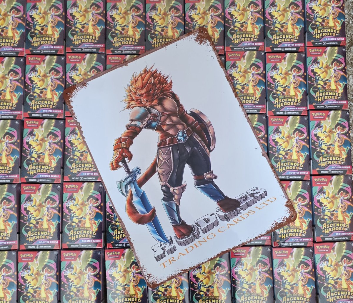 HodgesTCLTD's tweet photo. Pre Orders are currently been processed for day release. Thank you to everyone who pre ordered with us for the Ascended Heroes Booster Bundles. 

#pokemon #pokemontcg #ascendedheroes https://t.co/2PqxSUARy7