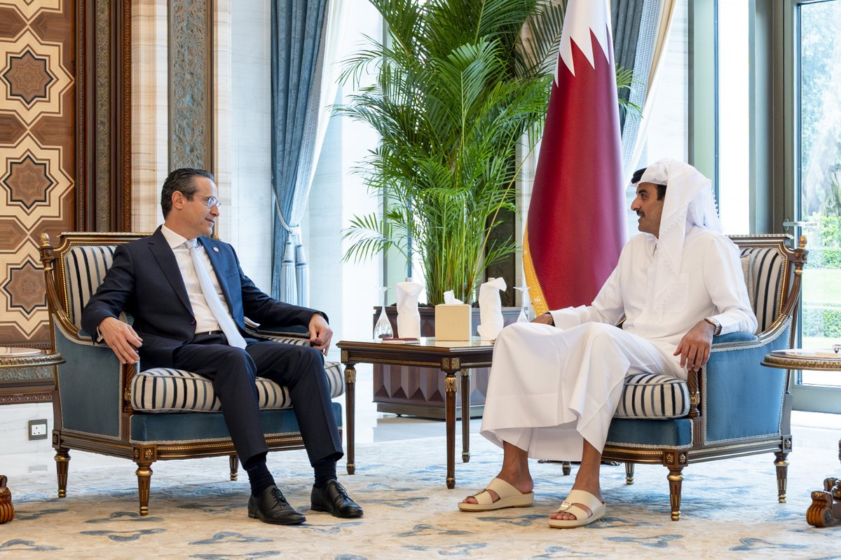 QNAEnglish's tweet image. HH the Amir Meets CEO of #Shell Plc on the occasion of his visit to the country #QNA
bit.ly/42k0UNn