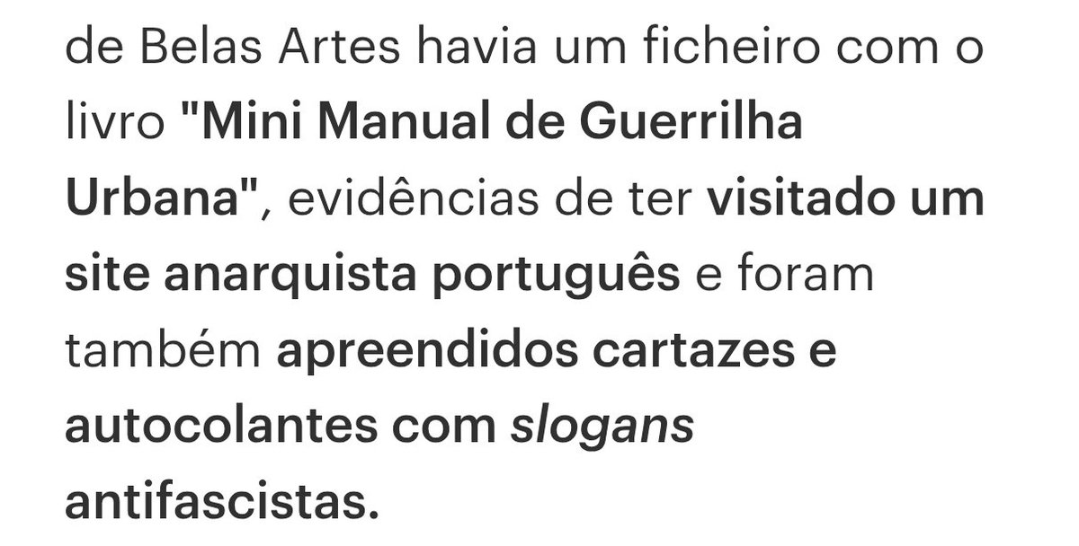 DMainselDuarte's tweet photo. Esse site anarquista...vendia droga? Armas? Apelava ao ódio contra "minorias"? Defendia genocídios ou fazia de tudo para justificar crimes de guerra, como quem publica estas notícias? E os jornalistas que as assinam, não têm vergonha?
Se não, podem vir buscar-me. Mereço perpétua. https://t.co/IYNWkIaaqc