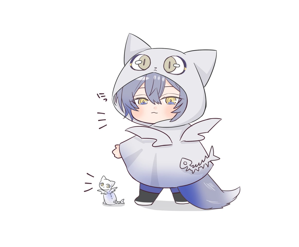 『おそろい！』

⚠️ちいさいケモ