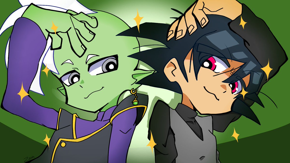 Zenn_LovesHit's tweet image. zamasu and Goku black in paswg art style (I DON'T WATCH PASWG BUT I LIKE THE ART STYLE!!!) 

#paswg #dragonball #zamasu #gokublack #artㅤㅤㅤㅤ