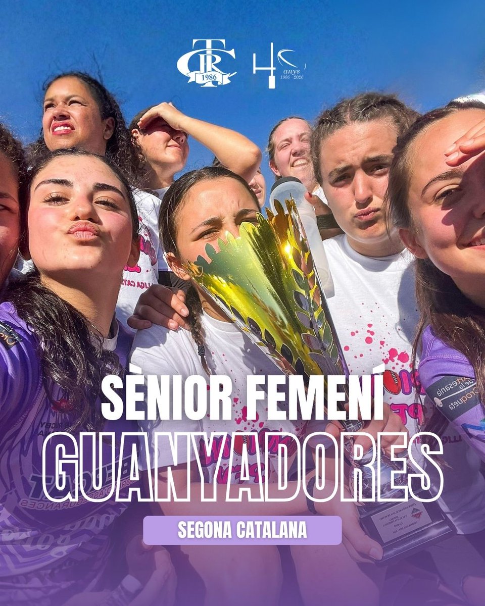 RugbyTarragona's tweet photo. Som campiones 💜

El Sènior Femení guanya 46–12 a @RugbyINEFbcn  @CocodrilsRugbi  i s’endú el títol a casa 🏉

Feina, caràcter i un equip que és referent dins i fora del camp. Orgull de club.

#rugbytarragona #voltors #rugbi #tgn https://t.co/Y9H9I8Bpeo