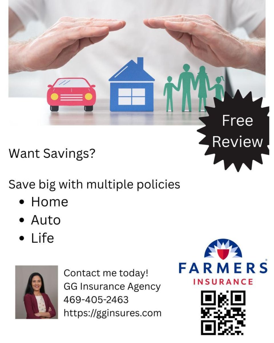 NRIPage's tweet photo. Save Big with GG Insurance Agency – Multiple Policies, One Big Discount!

https://t.co/nKhrZznFlJ

#farmersinsurance #homeinsurance #autoinsurance #lifeinsurance #insurancebundle #insuranceagent #freereview #insurancequotes #savingsdeal #gginsurance https://t.co/FEGjOzfive
