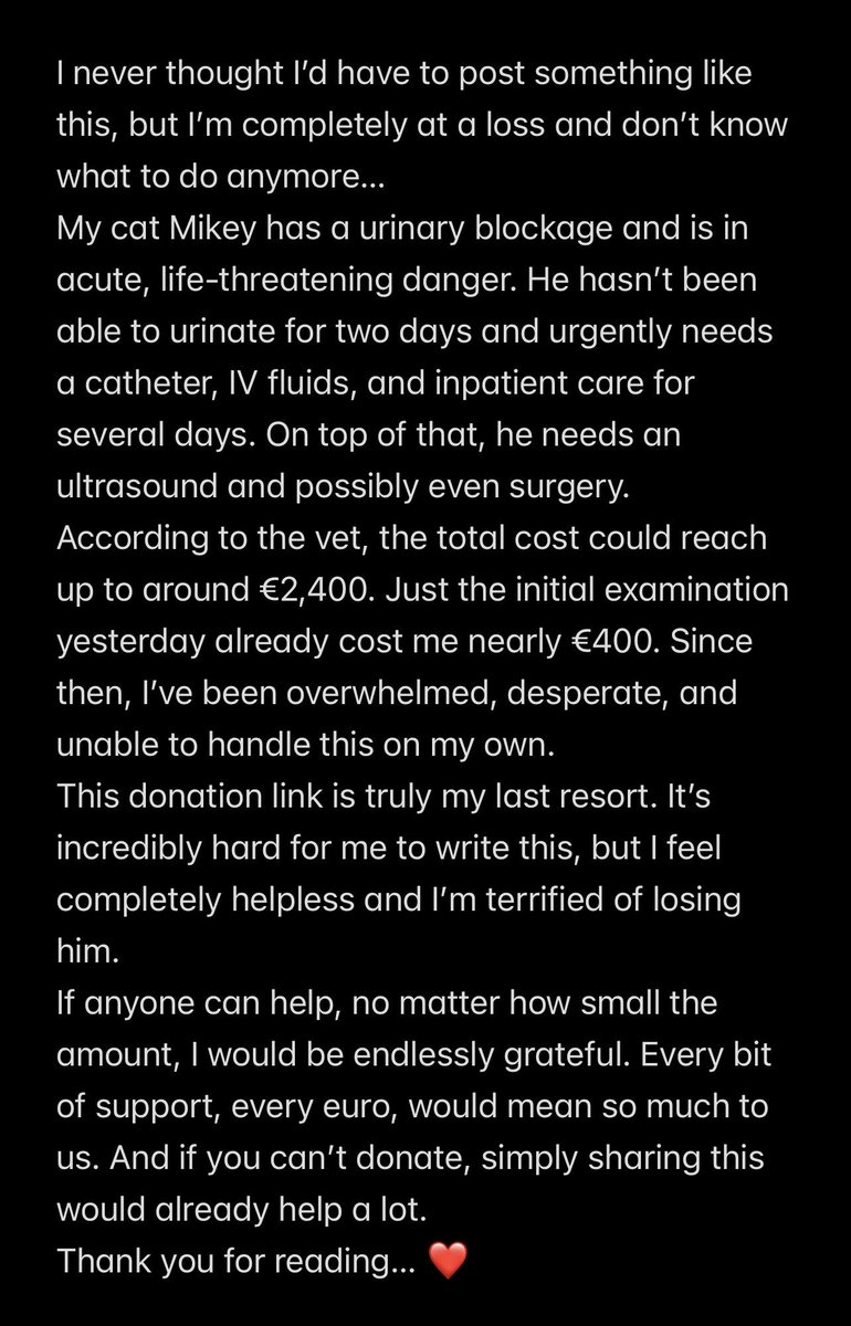 Englisch Version: Please read - urgent/ life saving