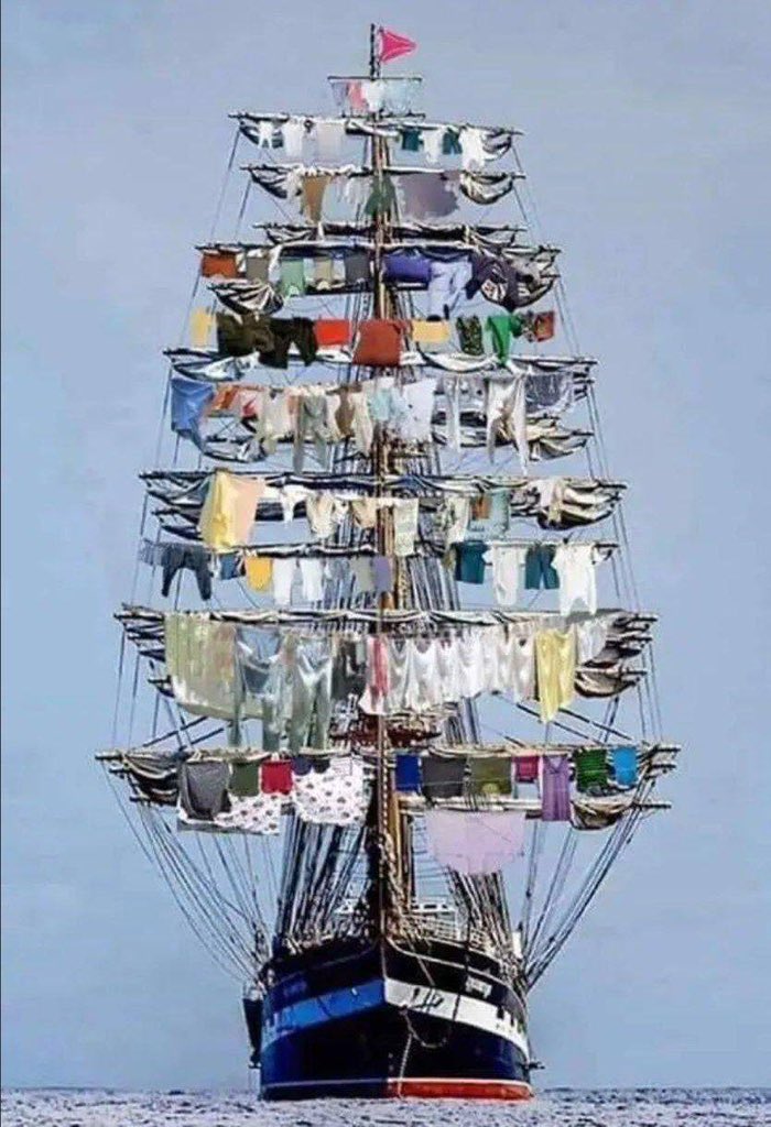 iamaxeIvasa's tweet photo. On My Wat To Save The World! The Ship Of Bare Necessities. What If Fruit Of The Loom Never Happened? ffs https://t.co/itgxLHV7Xi