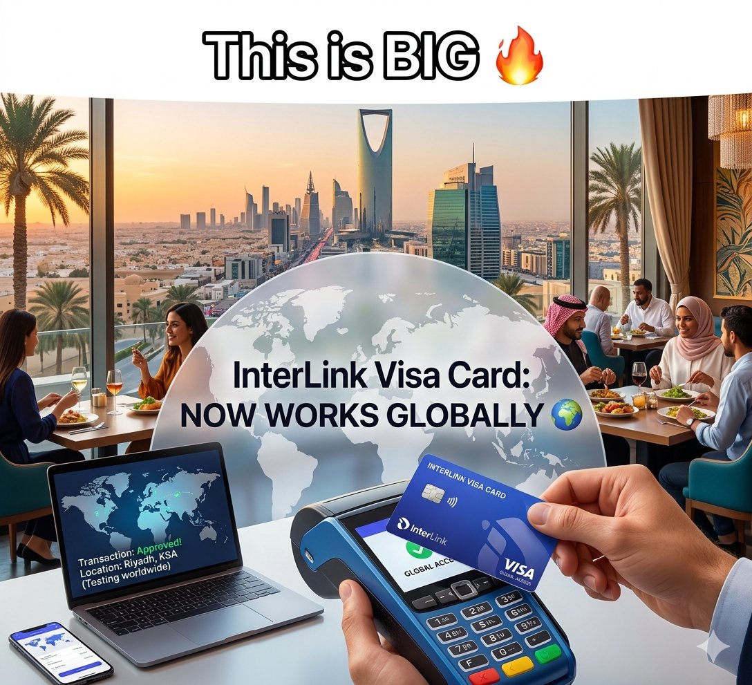 Ahmedbulchaa's tweet photo. This is BIG 🔥
InterLink just launched its Visa Card and it works globally 🌍
Tested it myself — amazing experience!
#InterLink #ITLG #ITL #ITLX https://t.co/6kTgH5okNk