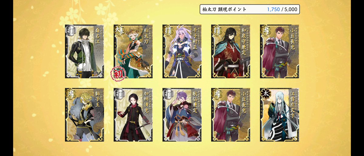 ちゃんと数えてないけど多分180連くらいでこんにちは
顕現画面でやったー！と思って10連結果見たら最推しすいーつ近侍二振り来てて腰抜かした🍡