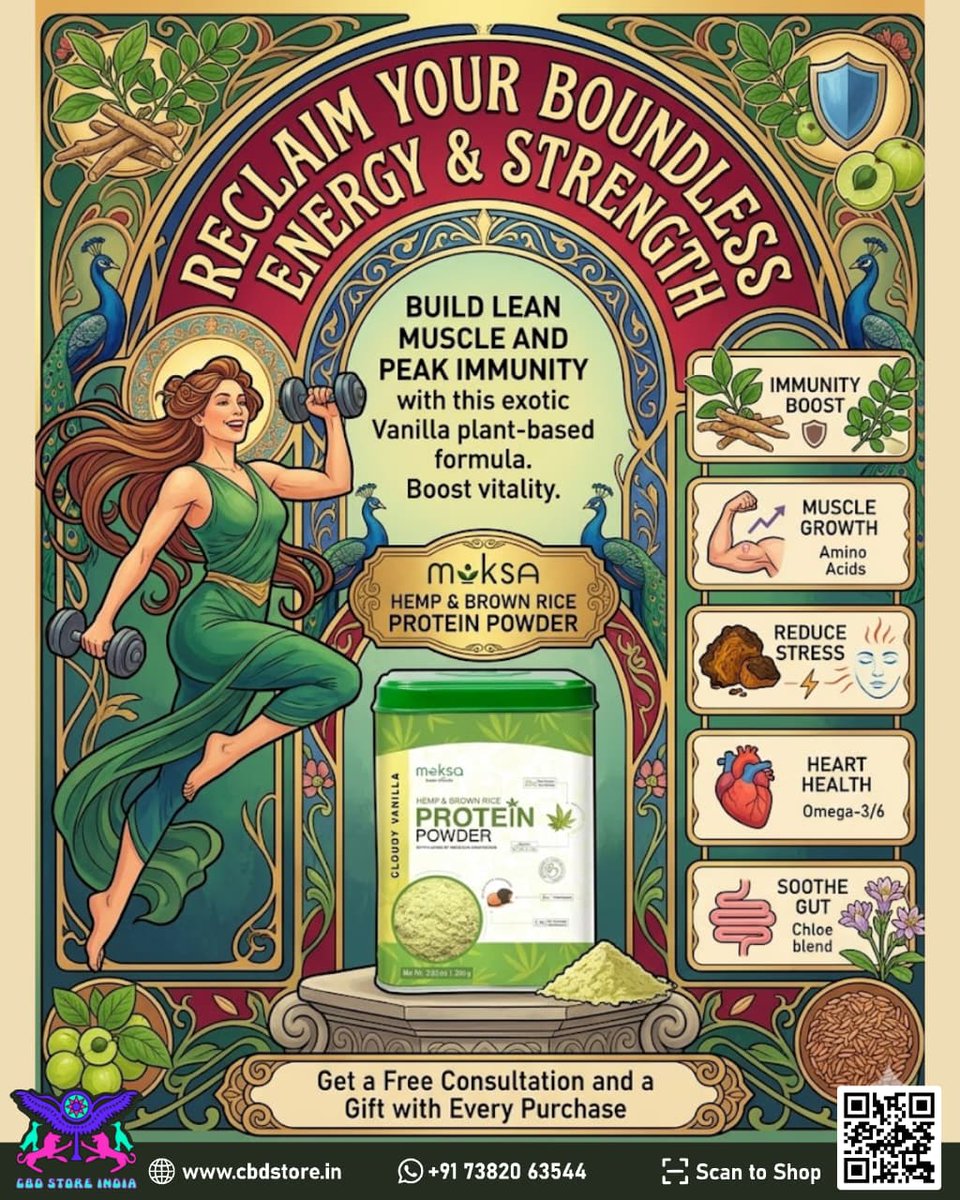 SimranChop63206's tweet image. Explore CBD Store India’s collection for complete wellness  From CBD oils to hemp &amp;amp; plant-based fitness solutions for muscle building and recovery, discover premium options crafted to complement your routine.

🔗cbdstore.in/collections/cb…

#HempProtein #PlantBasedFitness #CBDOil