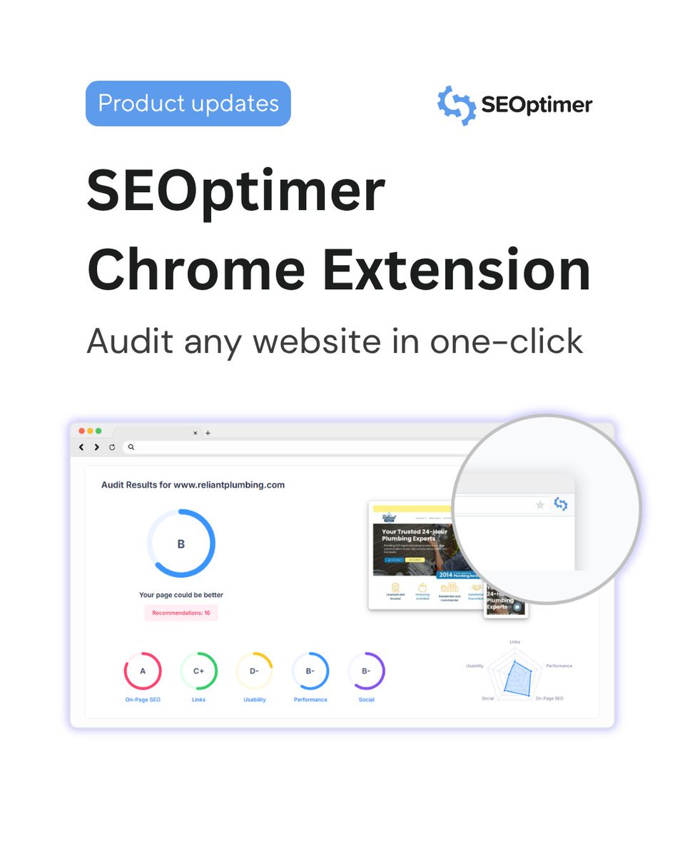 SEOptimer tweet media