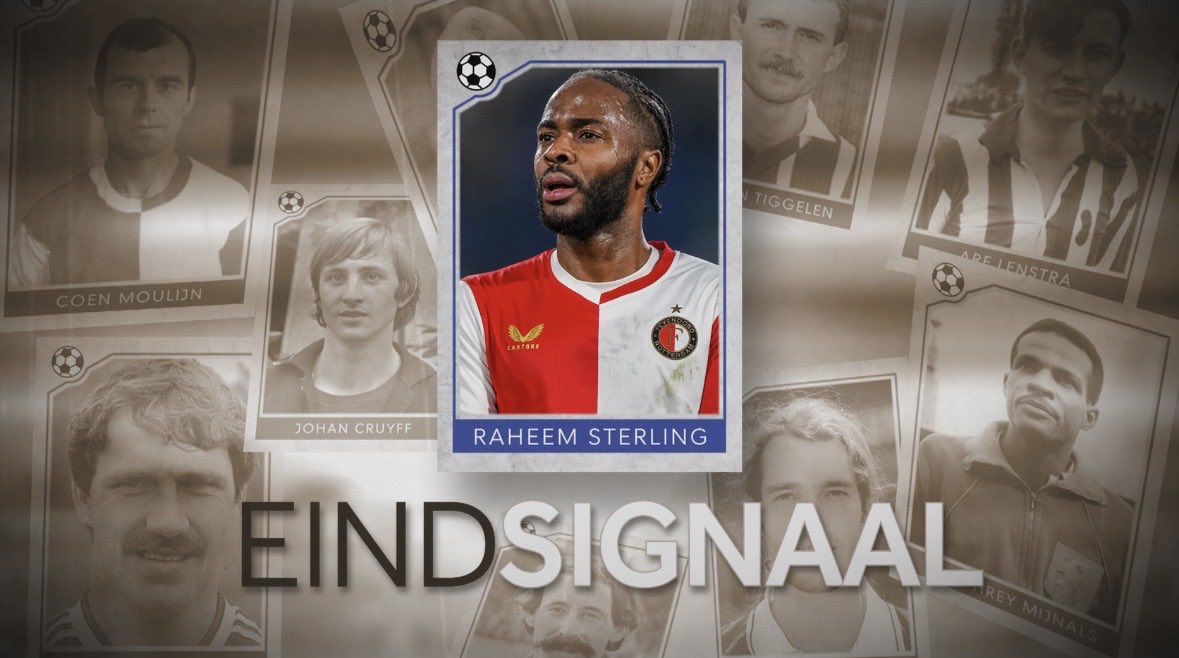 guidetski's tweet image. Volgens het AD wordt er niet meer met Sterling gesproken over een verlengd verblijf.

Gegarandeerd dit mega succesverhaal binnenkort te zien als ‘eindsignaal’ van Frank Heinen.

#feyenoord #sterling