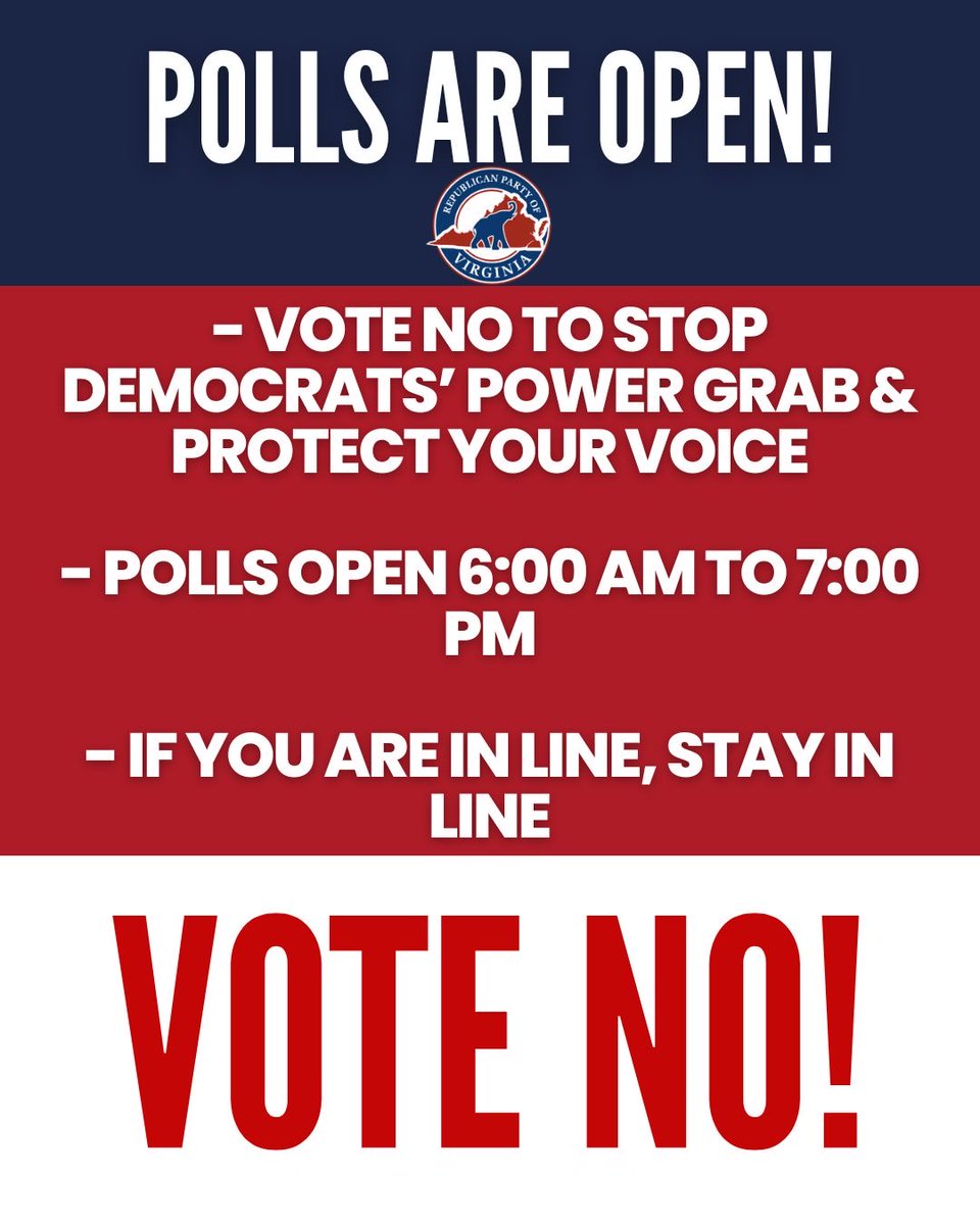 If you're a Trump supporter in Virginia get out and vote today like your life depends on it, because it does!