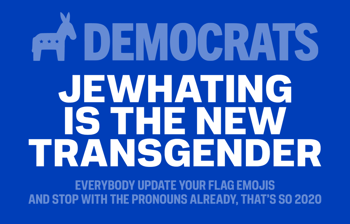 The memo has gone out. Race communism failed, weather communism failed, tranny communism failed. Now it's jewhating communism for the win.

Whatever your problem, Communism® is the solution.