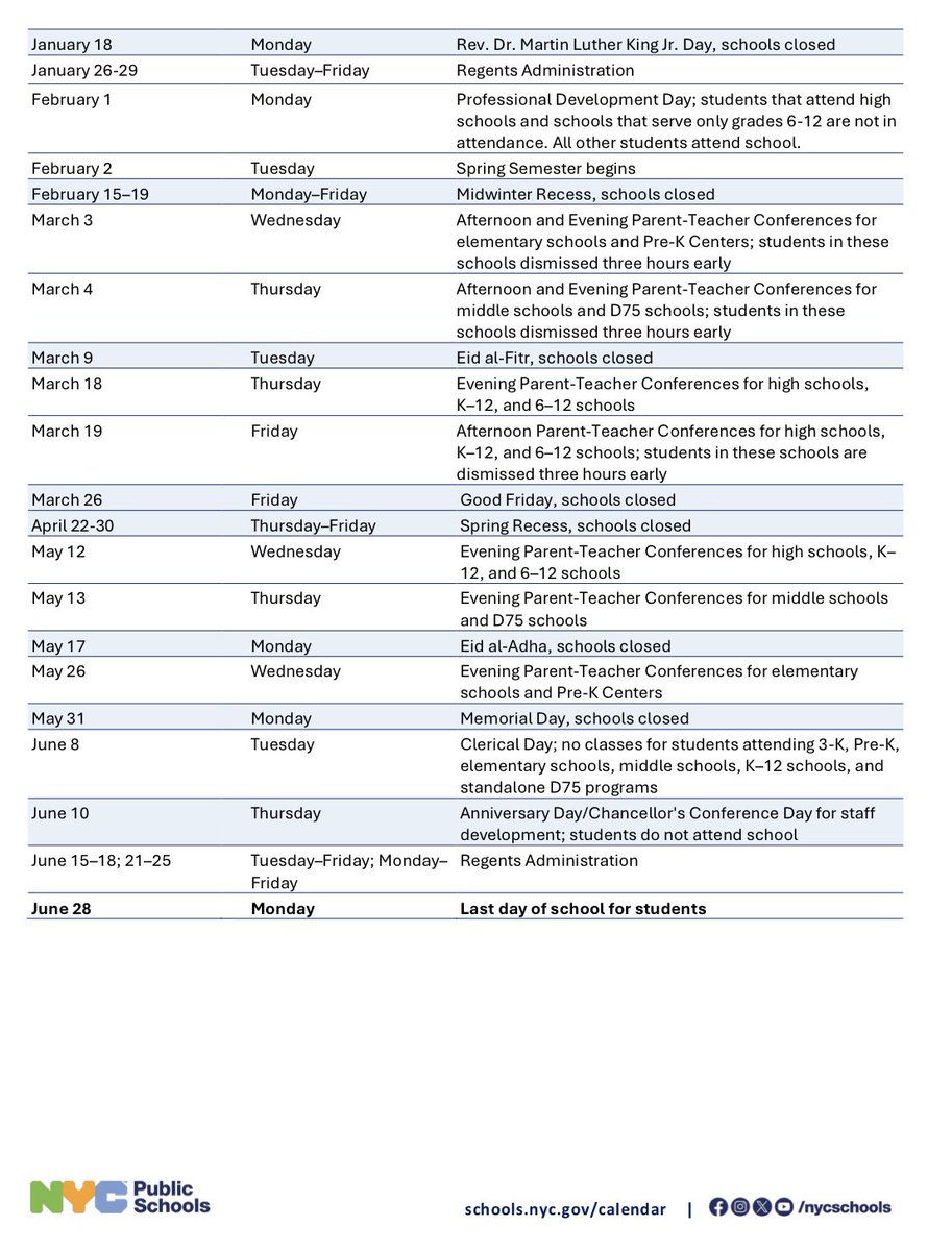 PTAofKECSS's tweet photo. @NYCSchools 2026-2027 Calendar is here https://t.co/r9gsWjyd0l https://t.co/ztiu45z07q
