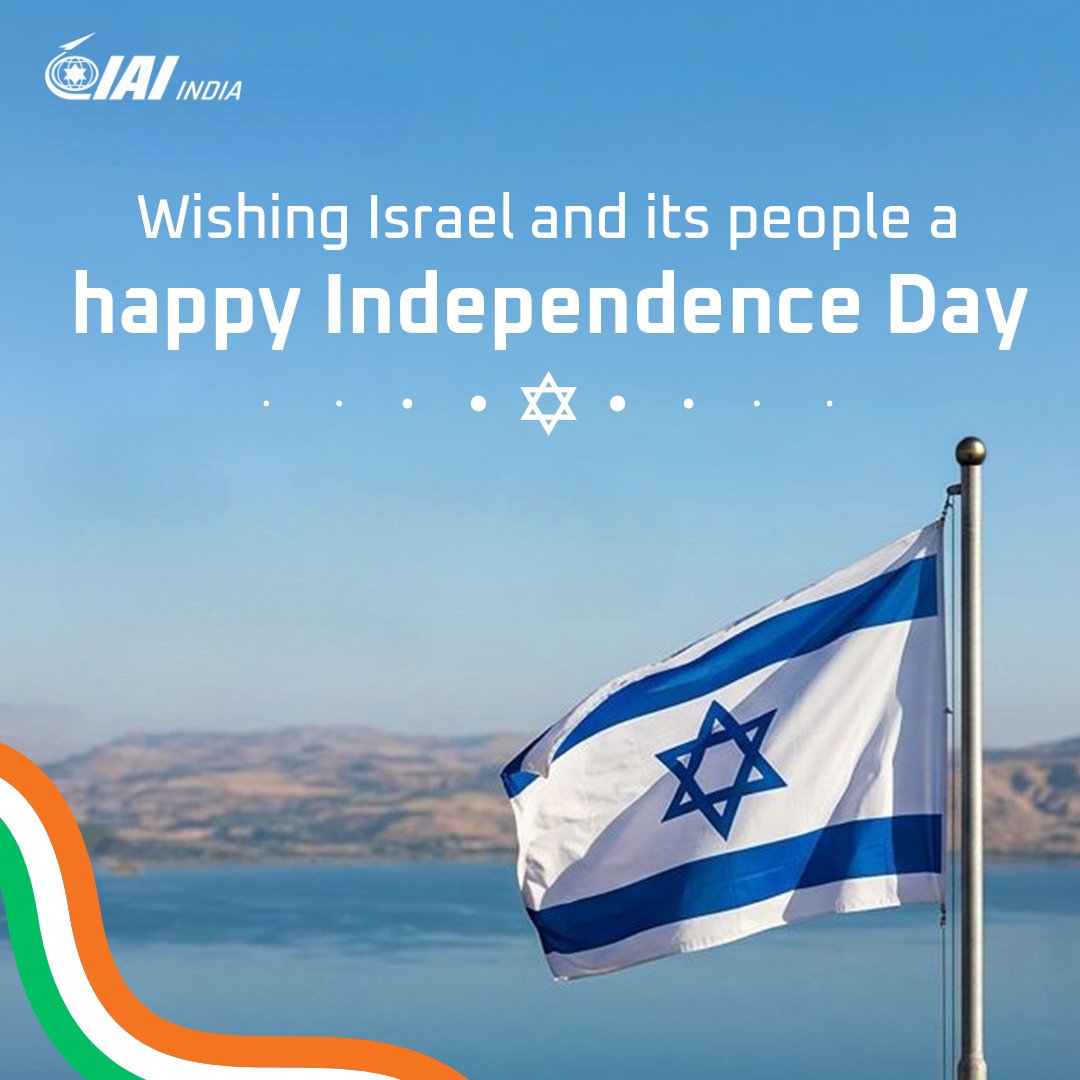 IAI_IndiaCMD's tweet image. Celebrating the spirit of Israel’s Independence Day and the growing partnership between India and Israel, driven by innovation, resilience and shared vision for progress.

#IsraelIndependenceDay2026 #IAI #Israel #India