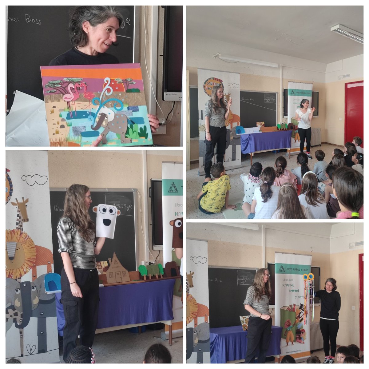 cracamposc's tweet photo. Hoy hemos celebrado el #DiaDelLibro en la localidad de Cantimpalos con la visita de Cristina Oleby y Sivina Eduardo. Talleres de cuentacuentos y escritura. ¡Una mañana especial!
 @Hoy_Libro @cracamposc https://t.co/LV29y1iCRP