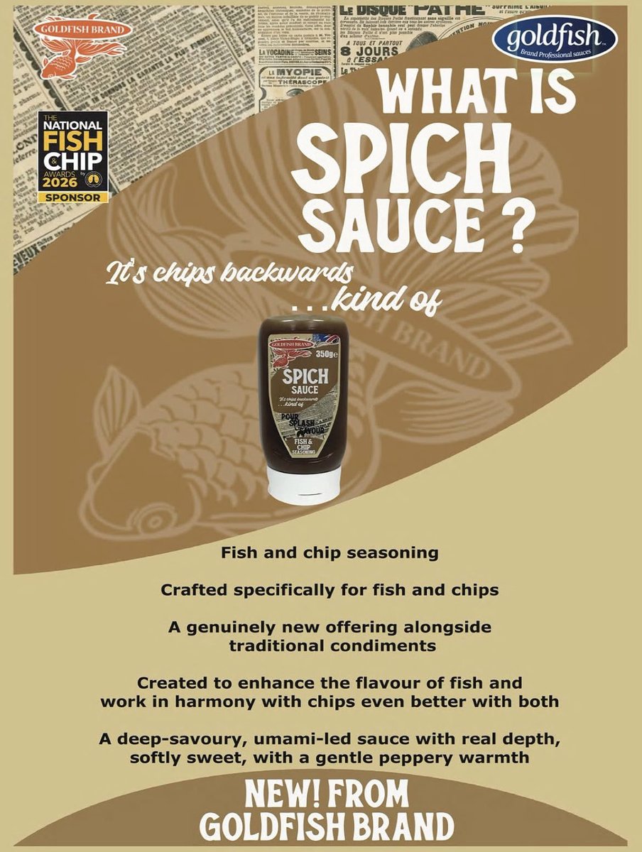 Fry_Magazine's tweet image. NEW SPICH SAUCE!

What is it? .... its chips backwards... kind of!

For more information click here&amp;gt;&amp;gt; library.myebook.com/FryMag/fry-apr…

#sauce #fish #chips #fishandchips @keejays_Itd