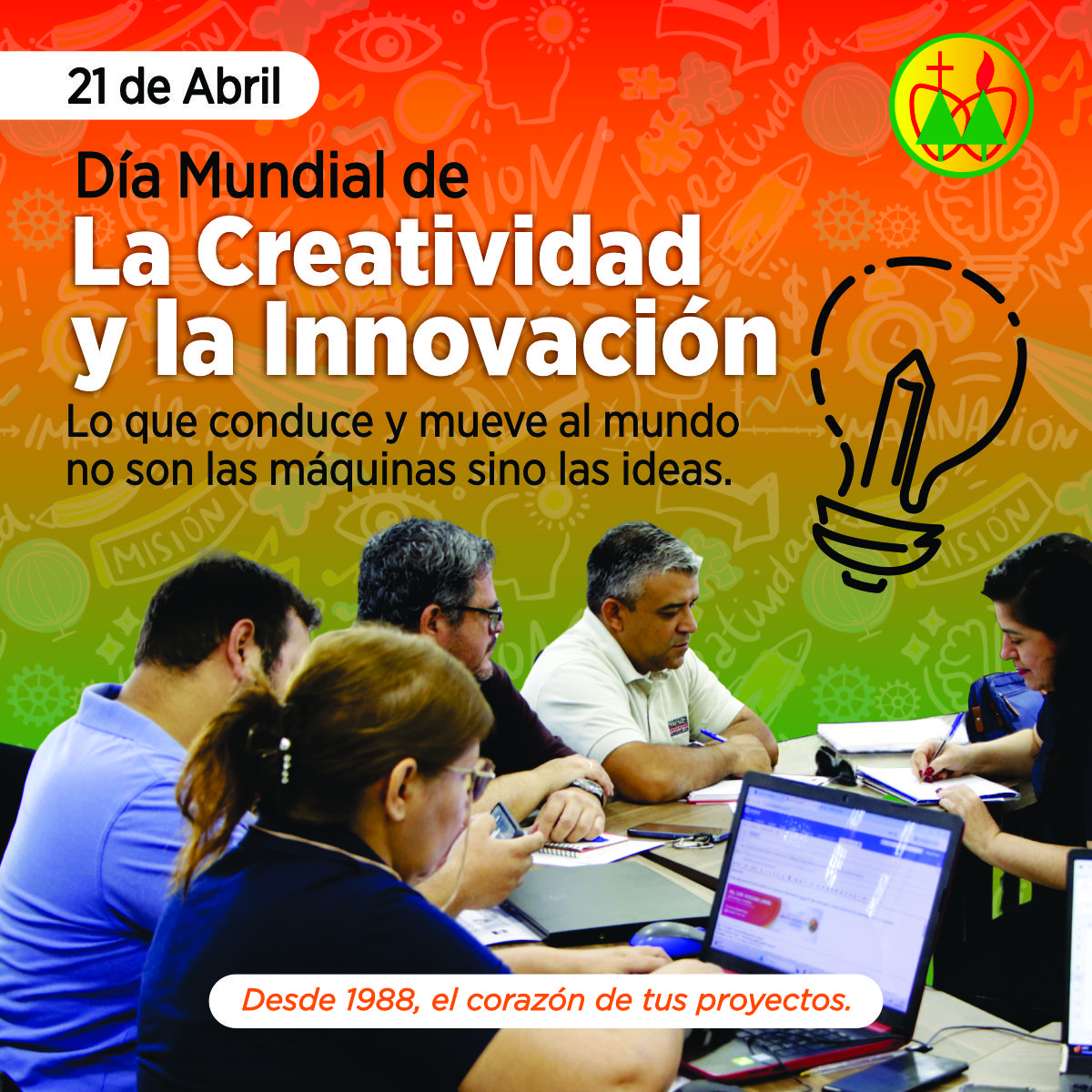 coopssccPy's tweet photo. ¡Feliz Día de la Creatividad y la Innovación! 🎨⚙️

Hoy celebramos el poder de tu imaginación para construir el futuro.

Desde 1988, el corazón de tus proyectos. 🧡

#Creatividad #Innovación https://t.co/lW93loORTV