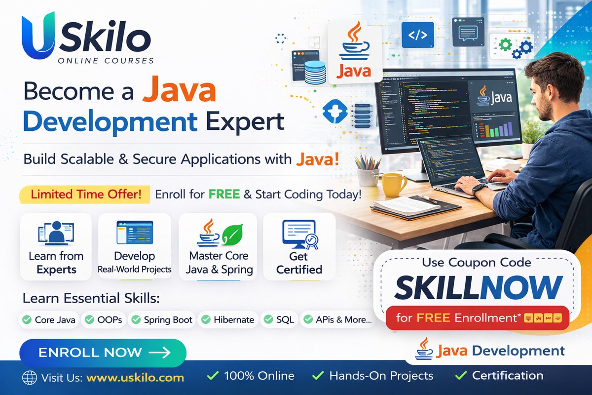 harisystems's tweet image. Java Programming with ChatGPT: Learn using Generative AI
uskilo.com/course/java-pr…
CouponCode=SKILLNOW #java #coding #chatgpt #onlinecourse #free #sekharmetla #uskilo