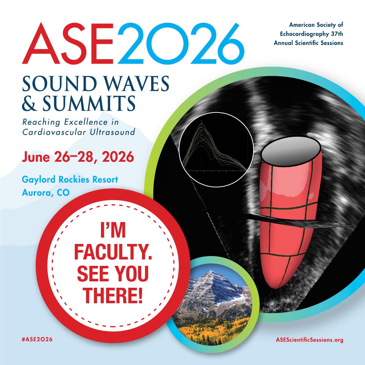 VLSorrellImages's tweet image. #JADEL 

I'm happy to once again be a Social Media Champion for @ASE360 in 2 months. Looking forward to seeing you in Colorado.

Join your peers at #ShowCASE and see authors compete for CASE of the Year &amp;amp; Sonographers highlight their science in #MACH1.

#SeeYouinAurora
#ASE2026