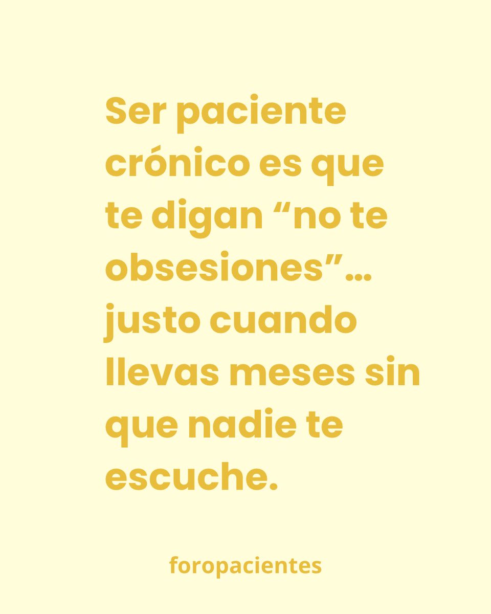 Foropacientes's tweet photo. Ese “no te obsesiones” cuando lo único que has hecho es intentar que alguien te escuche de verdad 💭😔

Cuéntanos 💬 ¿cuántas veces has sentido que no te toman en serio? https://t.co/CReERdtyx8