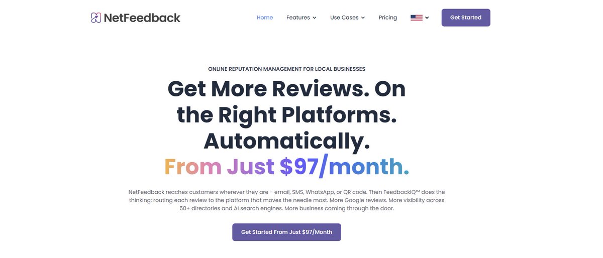 NetFeedback's tweet photo. Your 300 Google reviews are invisible to ChatGPT.

Half of consumers now ask AI to recommend local businesses. AI pulls from https://t.co/e6AitPByCK, Thumbtack, Trustpilot,  Yelp - not Google.

NetFeedback using FeedbackIQ™ routes your reviews where AI is actually looking. One link, weekly AI scans.

From $97/mo.

Visit https://t.co/ZULJ2Bll2A for more info.
