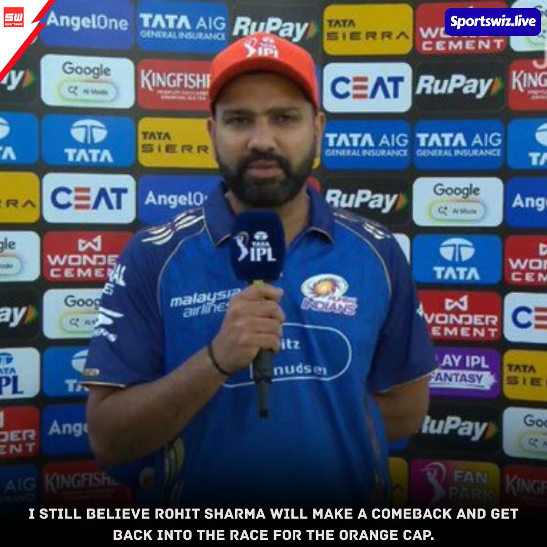 mysportswiz's tweet image. FAITH IN THE HITMAN
Rohit Sharma still very much in the race — one big knock and the Orange Cap battle changes completely

Sportswiz.live

#RohitSharma #MumbaiIndians #MI #GujaratTitans #SRHvsDC #JaspritBumrah #AshwaniKumar #IPL2026 #Cricket #TeamIndia #Sportswiz