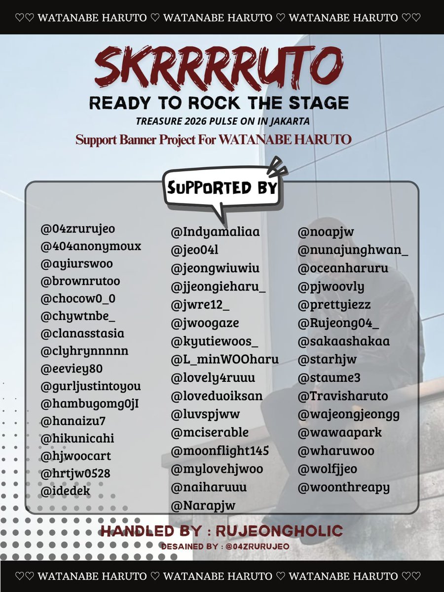 brownrutoo's tweet image. SKRRRRRUTO IS BACK🤎🔥

it’s time to light up the flash and get ready to rock the stage🤘🏻✨

📅 25–26 april 2026 
📍 Gate 10, GBK Entrance

don’t forget to capture your moment, scream your heart out, and give him all the love he deserves🫶🏻

#PULSE_ON_IN_JAKARTA #HARUTO #TREASURE