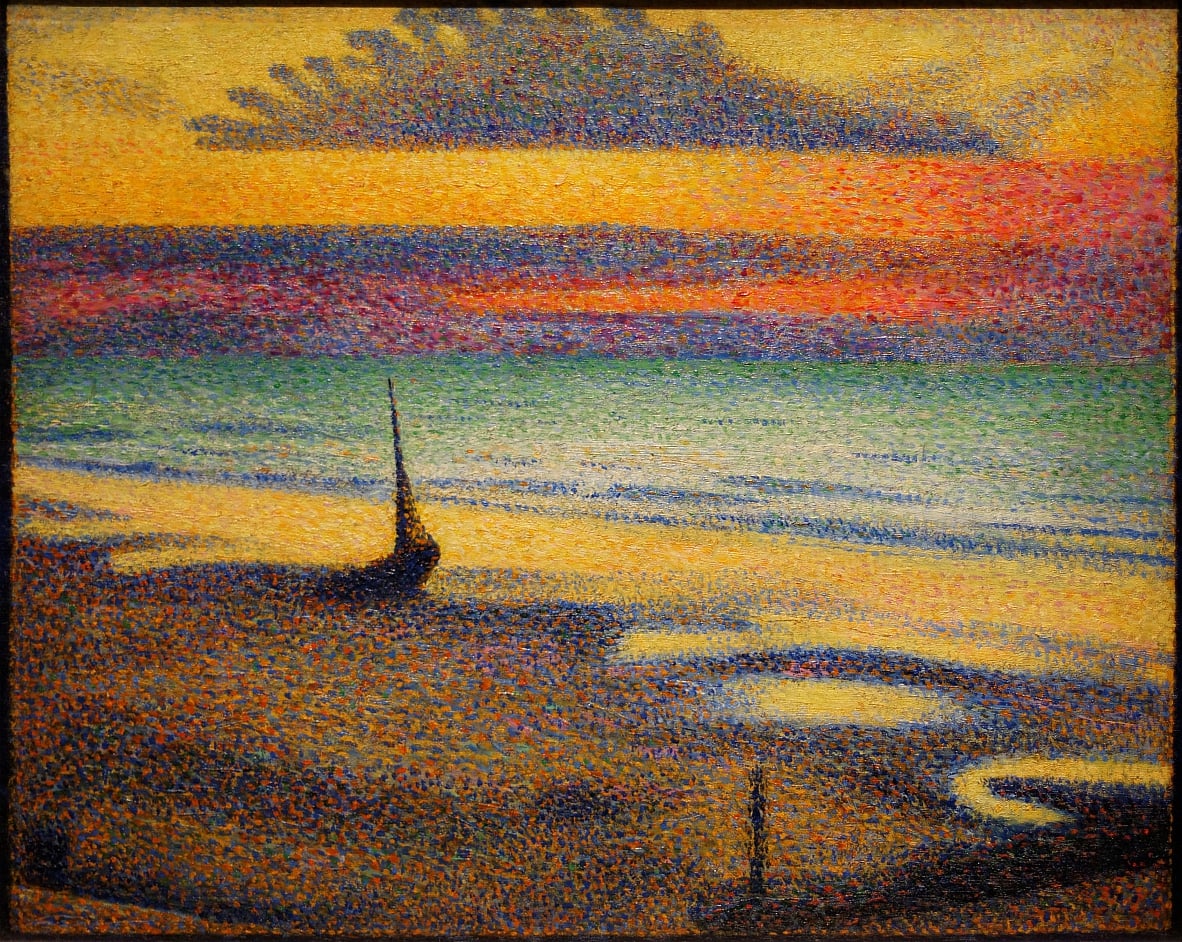 ArtofOda's tweet photo. Lemmen reverses how memory works.
Instead of losing color and preserving form, he preserves color and lets form disappear.

The image is completed not on the canvas, but in the viewer’s memory. https://t.co/YfoNG0SOmj