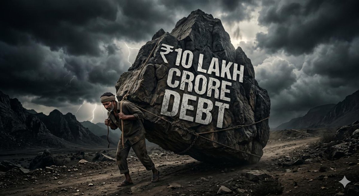 Harish_NS149's tweet photo. Thread: 10 Hard Reasons Why DMK Should NOT Get Your Vote in 2026 👇

1. Massive Debt Explosion
   Tamil Nadu’s total debt has crossed ₹10.7 lakh crore (TN Budget 2025–26), up from ~₹5 lakh crore in 2021.
   👉 Per capita debt now exceeds ₹1.3 lakh per person. Who pays this? You.

#WeTrustVIJAY