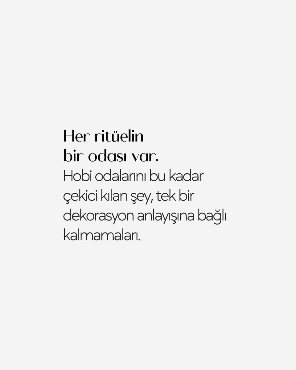 MF_Turkey's tweet photo. Günümüz konutlarında yükselen hobi odaları yaklaşımı, evin içinde tutkulara ayrılmış yeni alanlar yaratıyor. Dekorasyon dünyasında giderek güçlenen bu yönelim, yaşam alanlarını yalnızca daha işlevli değil; daha kişisel, daha katmanlı ve daha karakterli bir hale getiriyor. https://t.co/HzCHcMajLV