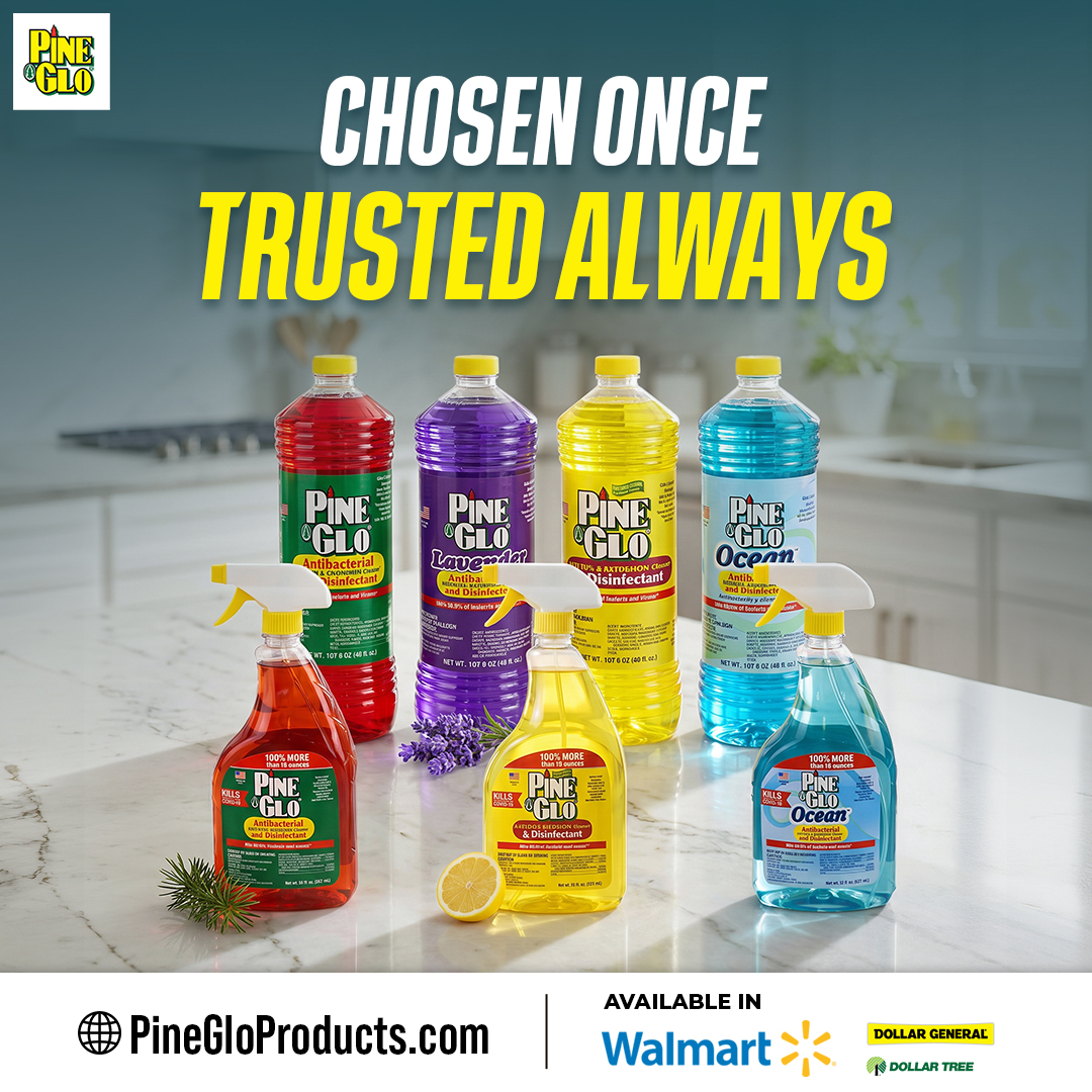 pinegloproducts's tweet image. Chosen once. Trusted always. 💯✨

✔️ Powerful antibacterial cleaning
✔️ Multiple fresh fragrances
✔️ Made for everyday use

Available at Walmart, Dollar General &amp;amp; Dollar Tree.
🔗 pinegloproducts.com

#PineGlo #CleanHome #Disinfectant #HouseholdEssentials #DailyCleaning