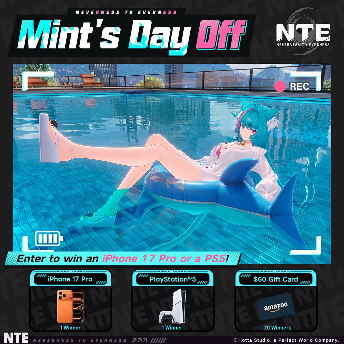Always nice to lounge in the pool and soak up some sun.

[Because Swimming is a good way to relax.]

NTE launches on Apr 29! Pre-register now: nte.onelink.me/RX86/ntesnsxx

#NTE #MintsDayOff <a href="/NTE_GL/">NTE Global</a>

x.com/NTE_GL/status/…