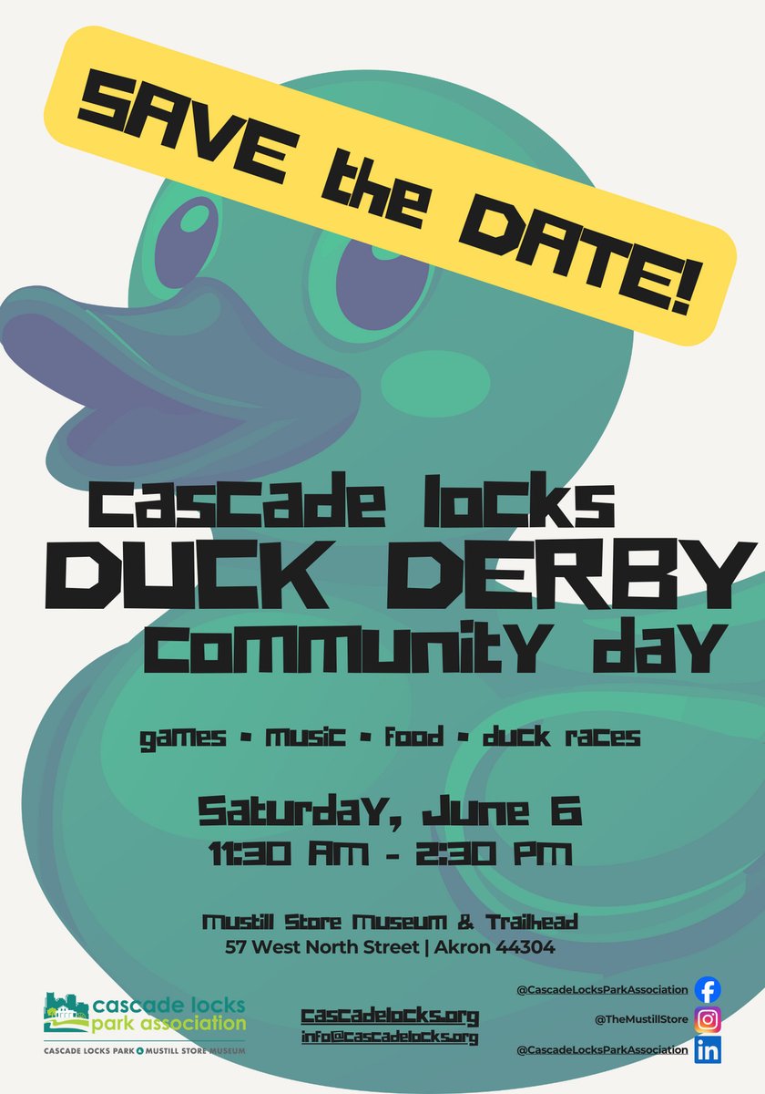 AkronTim's tweet image. Save the date - it is almost Duck Derby Time!

cascadelocks.org

#RiskMgr #Quack