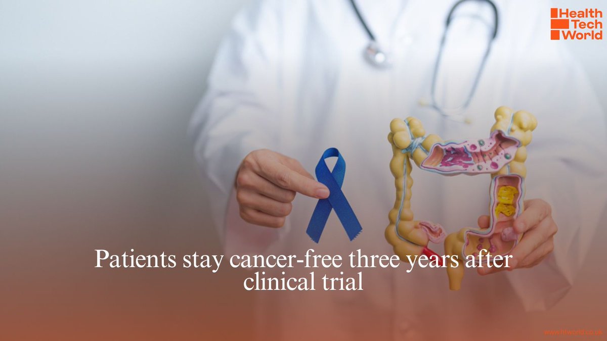 healthtechworld's tweet image. Bowel cancer patients stayed cancer-free for nearly three years after immunotherapy before surgery in a clinical trial. 

🔗 Full story: buff.ly/uuTK3L0 

#BowelCancer #CancerResearch #Immunotherapy #ClinicalTrial #UKHealth