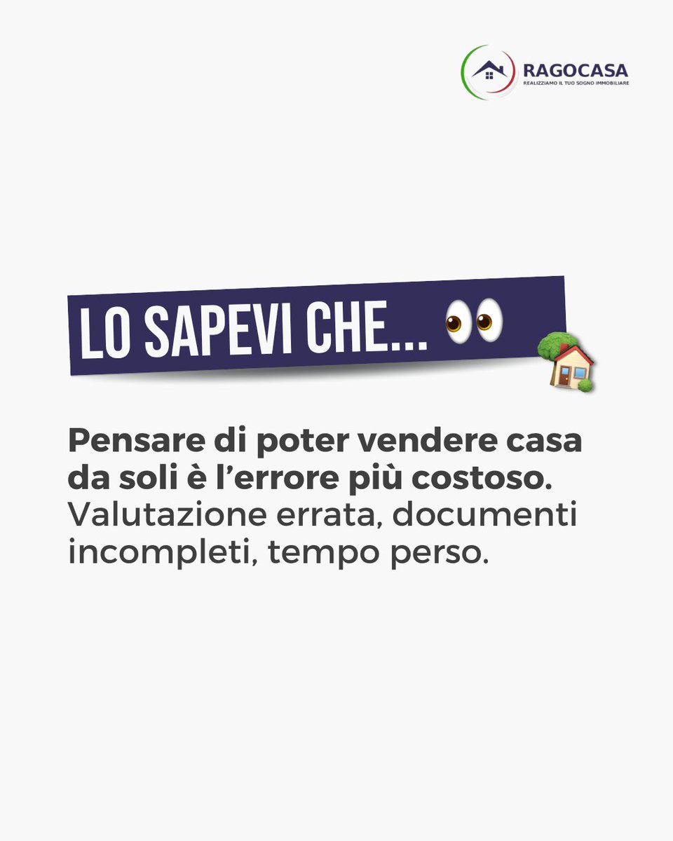 ragocasa's tweet photo. Vendere casa da soli può costarti caro 👀
Prezzo sbagliato, documenti incompleti, tempo perso.

Affidati a chi lo fa ogni giorno.
📲 WhatsApp 348 5230463
📞 039 2264917
📧 ragocasa@gmail.com

💬 Puoi leggere le testimonianze su Google:
https://t.co/Go2ruIqtN4 https://t.co/MlQYMntQhL