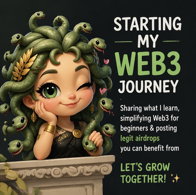 MedusraX's tweet photo. I’ll be sharing my Web3 journey, breaking things down for beginners + posting legit airdrops you can actually benefit from 

If you’ve been curious about crypto but don’t know where to start, you’re in the right place
#Defi #Blockchain #Cryptocommunity #Web3Newbie #CryptoTwitter https://t.co/vUXUlOSSfi