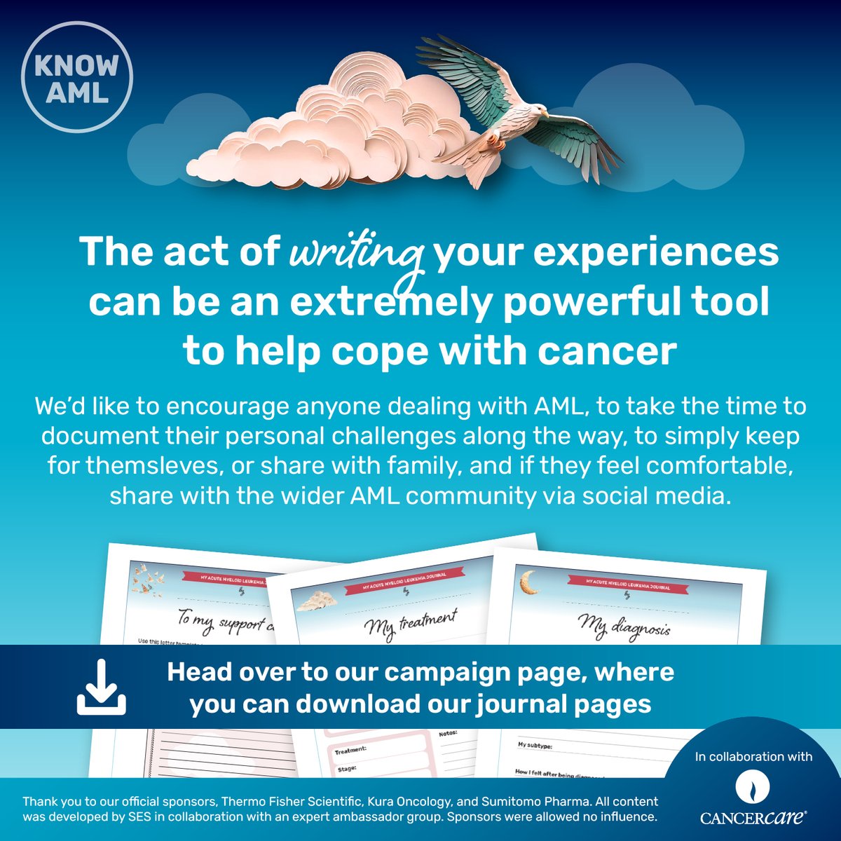 KNOW_AML's tweet image. 📝 Using our downloadable journal can be an incredible way to reflect on your personal journey with AML. 

If you feel comfortable, please share them with us using the hashtags #KnowAML and #AMLWorldAwarenessDay

bit.ly/4sPGdUT  

 #Cancer #Leukemia #Leucemia