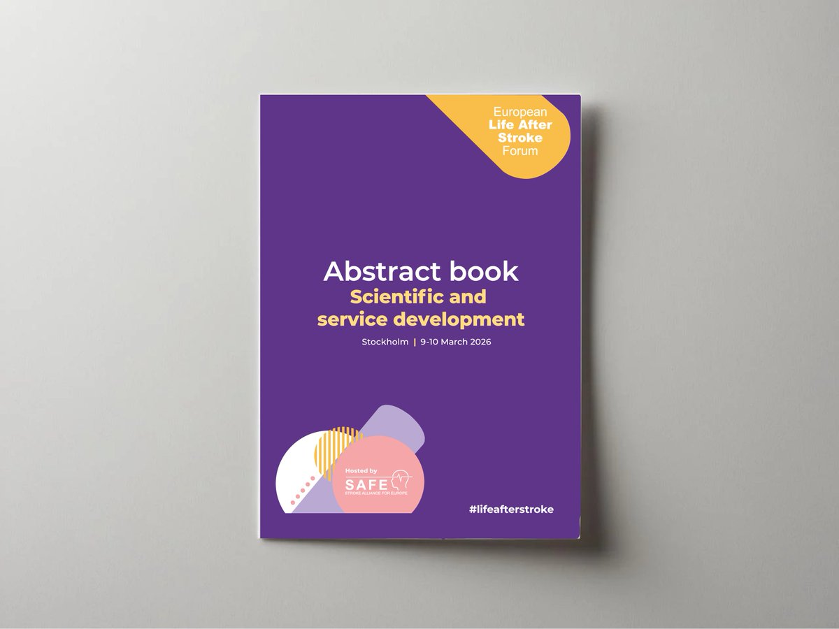 StrokeEurope's tweet photo. The #ELASF2026 scientific &amp; service development abstract book, including all abstracts shared as posters in Stockholm is now available. 

Read it, share it 👉 https://t.co/SX5507cuEb

#ELASF2026
#LifeAfterStroke
#LivedExperience
#StrokeResearch https://t.co/toNVXHVYXN