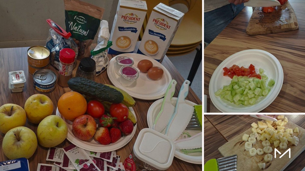 FundManantial's tweet image. 🥗 Taller de Alimentación Saludable en la Residencia y Pisos de Torrejón: hábitos, compra consciente y menús equilibrados.

👩‍🍳 Con parte práctica, reforzamos la importancia de cuidarse en el día a día 💚

#SaludMental #HábitosSaludables #Bienestar #Inclusión #FundaciónManantial