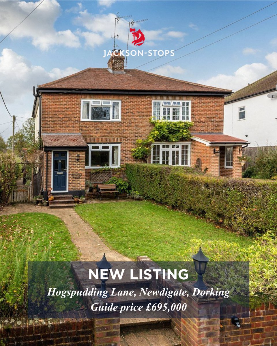 JSDorking's tweet image. New listing
#Newdigate #Dorking #Surrey
Guide price £695,000

The Firs is a beautifully maintained three-bedroom, two bath semi-detached home, situated in a tranquil and highly regarded residential community on the outskirts of #Newdigatevillage.

jackson-stops.co.uk/properties/216…