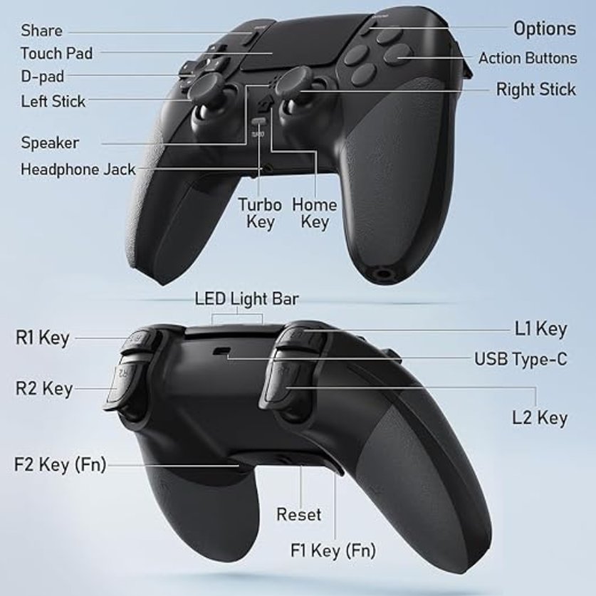 DitCompany's tweet image. Wireless Pro Controller Compatible with PS4 /PS4 Pro/PS4 Slim Console, Gaming Remote with Built-in 800mAh Rechargeable Battery/Precise Joystick/Audio/Turbo/Advanced Buttons Programming
#wireless #bluetooth #pro #controller #gamepad #slim #console #gaming #gadgets