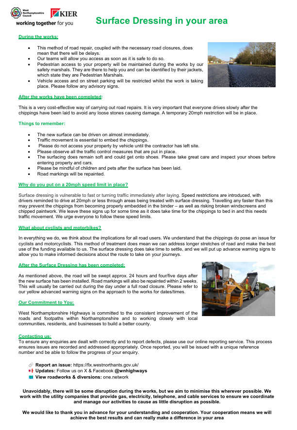 West Northamptonshire Highways tweet media