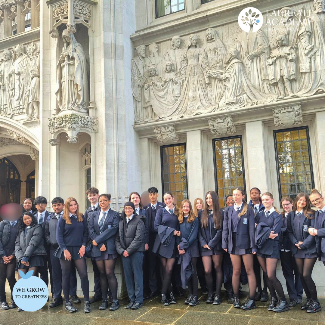 AcademyLaureate's tweet image. Year 10 had a brilliant day at the Supreme Court last week 👩‍⚖️✨ They explored courtrooms, sat in judges’ chairs and gained a real insight into the world of law. 

#SupremeCourt #Year10 #SchoolTrip #London #WeGrowToGreatness