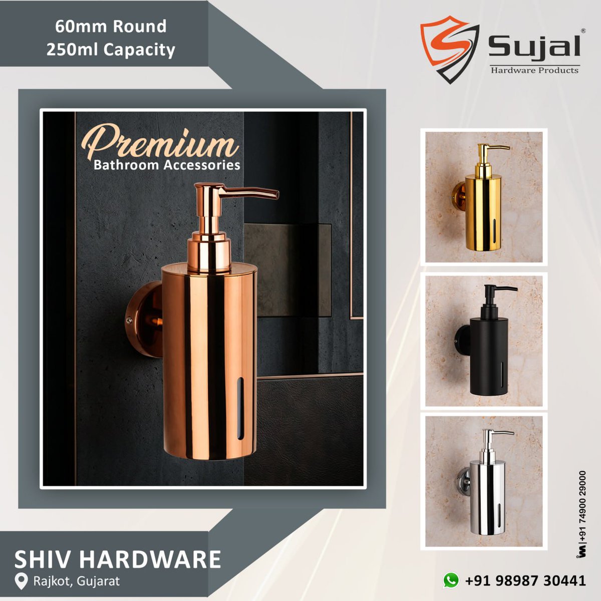 ibais_tiles's tweet image. SHIV HARDWARE (RAJKOT)

For enquiry via WhatsApp click:
ibais.biz/09898730441

Mr. Manish Mendpara - +91 9898730441
#bathroomaccessories #bathdecor #bathinterior #premiumbathaccessories #liquidsoapdispenser #bathroominterior #bath #sujalbath #ibaismediasanitary
.
@ibais_wooden