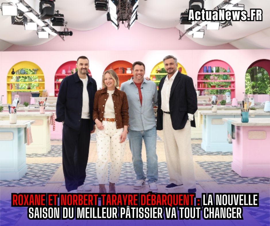 ActuaNewsFr's tweet image. Le #MeilleurPatissier fait peau neuve 😳

❌ Mercotte s’en va
✅ Roxane &amp;amp; Norbert Tarayre arrivent
🎤 Olivier Minne à la présentation

👉 Bonne idée ou grosse prise de risque ?

💬 Votre avis ? actuanews.fr/2026/04/21/le-…

#M6 #TV #Cuisine #Buzz