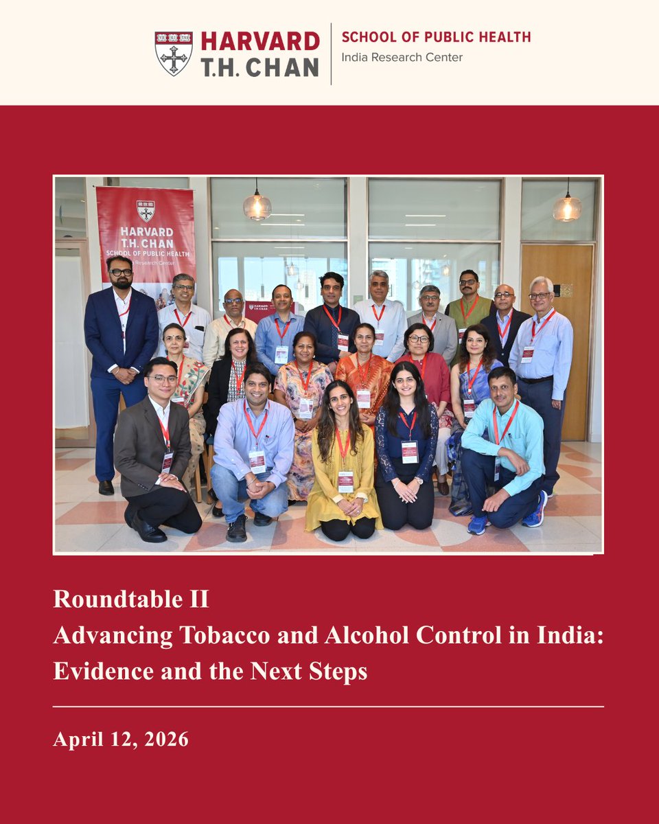 Harvard Chan - India Research Center tweet media