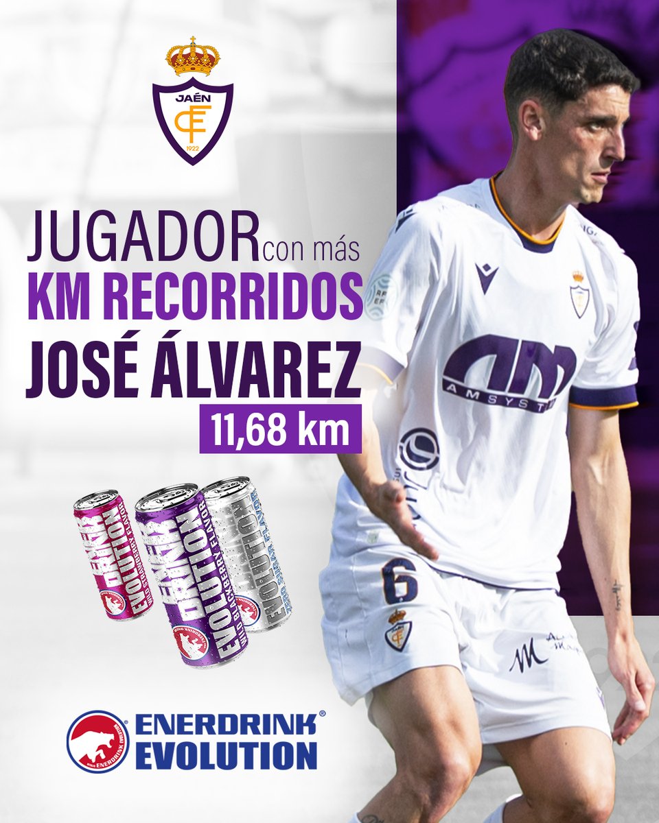 ⚡ El futbolista del Real Jaén CF más energético en el pasado partido fue...

¡José Álvarez! con 11,68 km recorridos

🤝 @enerdrink_oficial

#Energy #RealJaénCF
