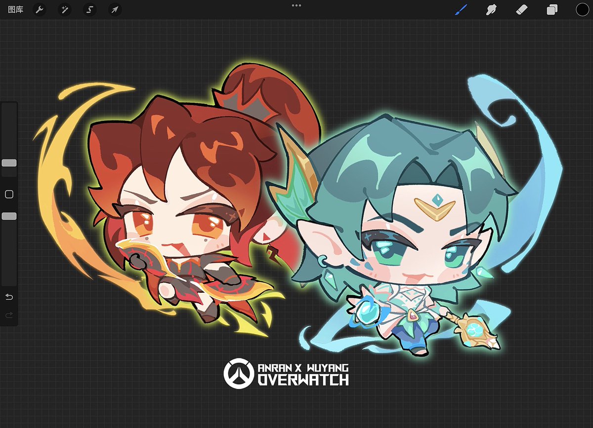 love them...🥺
#Overwatch2Fanart #wuyang #anran